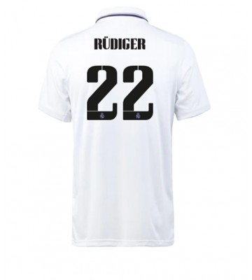 Real Madrid Antonio Rudiger #22 Hemmatröja 2022-23 Korta ärmar